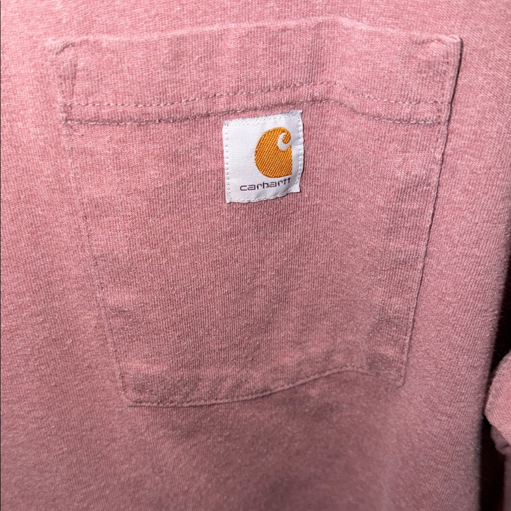 Carhartt Dusty Rose Pocket Tee - Picture 3 of 7